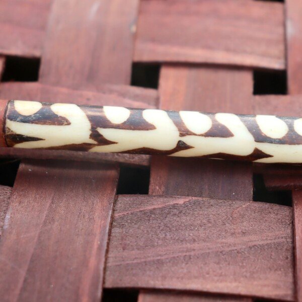 Dark Brown Wooden Cooking Sticks with Bone Handle