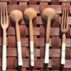 Handcrafted Wooden Forks and Spoons - African Kitchen Utensils