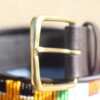 Radiant Multicolored Maasai Beaded Leather Belt