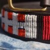 Radiant Multicolored Maasai Beaded Leather Belt