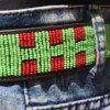 Radiant Multicolored Maasai Beaded Leather Belt