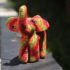 Orange Elephant Kitenge Soft Doll - Handmade African Fabric Toy