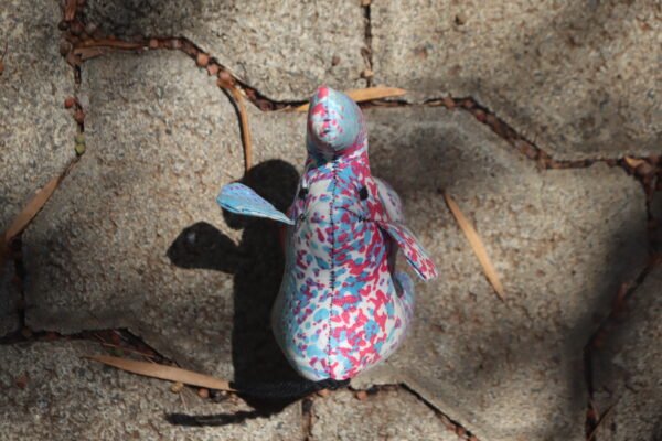 Blue & Pink Elephant Kitenge Soft Doll