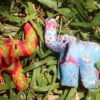 Set of 2 Elephant Kitenge Soft Dolls - Discounted Handmade African Fabric Toys
