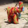 Set of 2 Elephant Kitenge Soft Dolls - Discounted Handmade African Fabric Toys