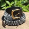 Black & White Design leather belt