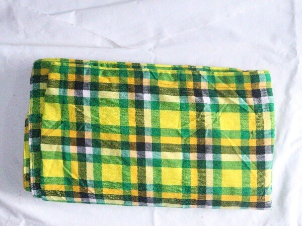 Sundown Savannah Green & Gold Maasai Heritage Blanket
