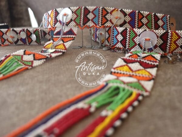 Multicolored Maasai Beaded Necklaces - Handmade African Jewelry from Kenya Multicolored Maasai Beaded Necklaces - Handmade African Jewelry from Kenya