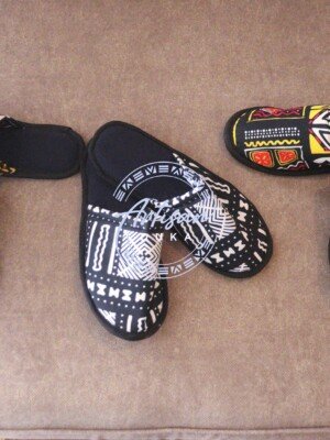 Discounted Set of 3 Ankara Slip-Ons - Handmade African Print Slides Bundle Discounted Set of 3 Ankara Slip-Ons - Handmade African Print Slides Bundle