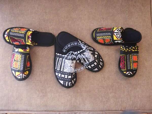 Discounted Set of 3 Ankara Slip-Ons - Handmade African Print Slides Bundle Discounted Set of 3 Ankara Slip-Ons - Handmade African Print Slides Bundle
