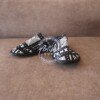 Modern Monochrome Ankara Slip-Ons - Handmade Black and White African Print Slides Modern Monochrome Ankara Slip-Ons - Handmade Black and White African Print Slides