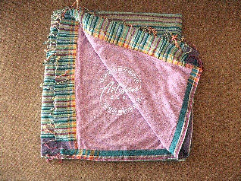 Purple Kikoy Towel - Handwoven African Cotton Beach & Bath Wrap