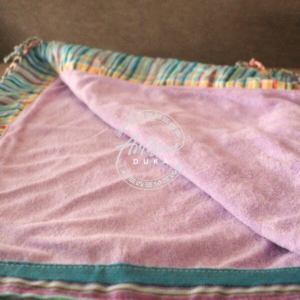 Purple Kikoy Towel - Handwoven African Cotton Beach & Bath Wrap