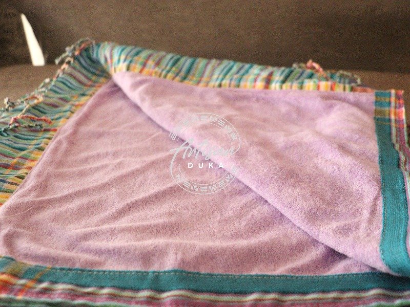 Purple Kikoy Towel - Handwoven African Cotton Beach & Bath Wrap