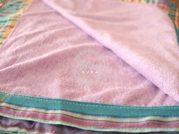 Purple Kikoy Towel - Handwoven African Cotton Beach & Bath Wrap Purple Kikoy Towel - Handwoven African Cotton Beach & Bath Wrap