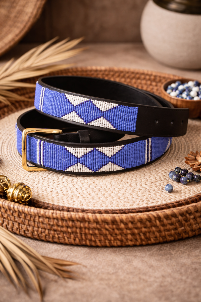 Maasai Beaded Leather Belts