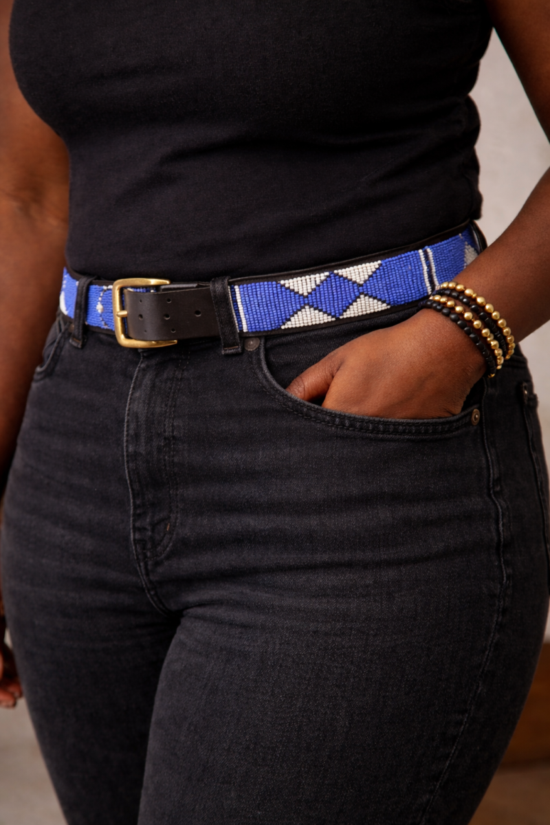 Maasai Beaded Leather Belts