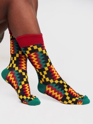 Green & Yellow Ankara Socks for Women Green & Yellow Ankara Socks for Women