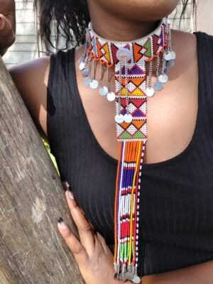 Multicolored Maasai Beaded Necklaces - Handmade African Jewelry from Kenya