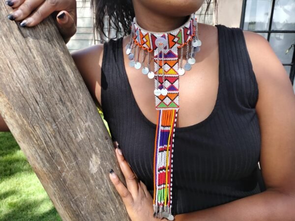 Multicolored Maasai Beaded Necklaces - Handmade African Jewelry from Kenya Multicolored Maasai Beaded Necklaces - Handmade African Jewelry from Kenya