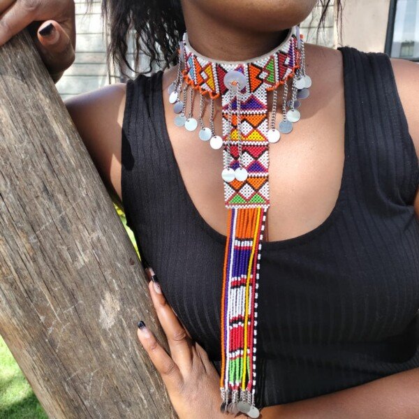 Multicolored Maasai Beaded Necklaces - Handmade African Jewelry from Kenya