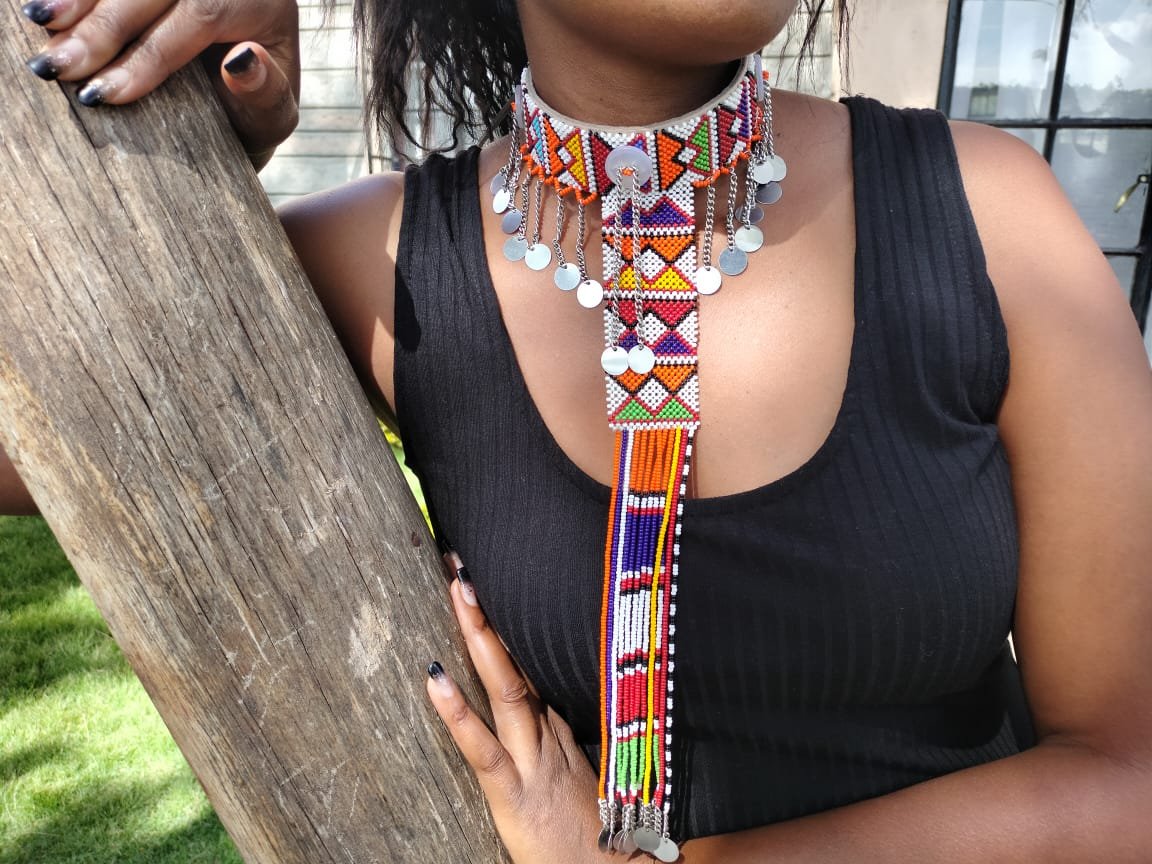 Multicolored Maasai Beaded Necklaces - Handmade African Jewelry from Kenya