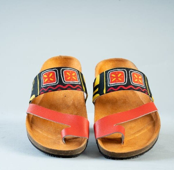 Vibrant Trio Ankara Cork Sandals - Set of 3 Handmade African Print Slides