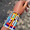 Multicolored Maasai beaded bracelet - handmade African jewelry Multicolored Maasai beaded bracelet - handmade African jewelry