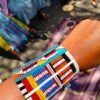 Multicolored Maasai beaded bracelet - handmade African jewelry Multicolored Maasai beaded bracelet - handmade African jewelry