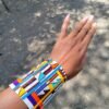 Multicolored Maasai beaded bracelet - handmade African jewelry Multicolored Maasai beaded bracelet - handmade African jewelry