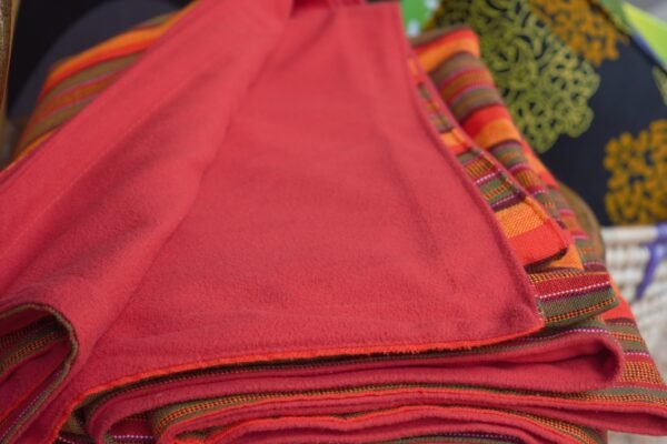 Ember Plains Heavy Orange Maasai Heritage Blanket Ember Plains Heavy Orange Maasai Heritage Blanket