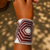 White Maasai beaded bracelet