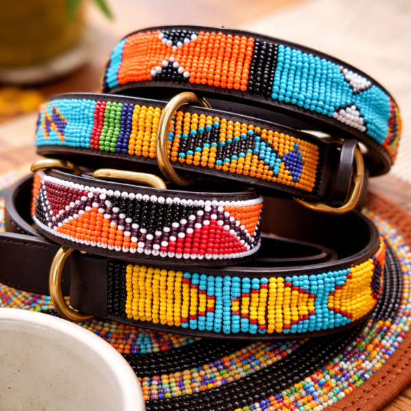 Discounted Handmade Maasai Beaded Dog Collar