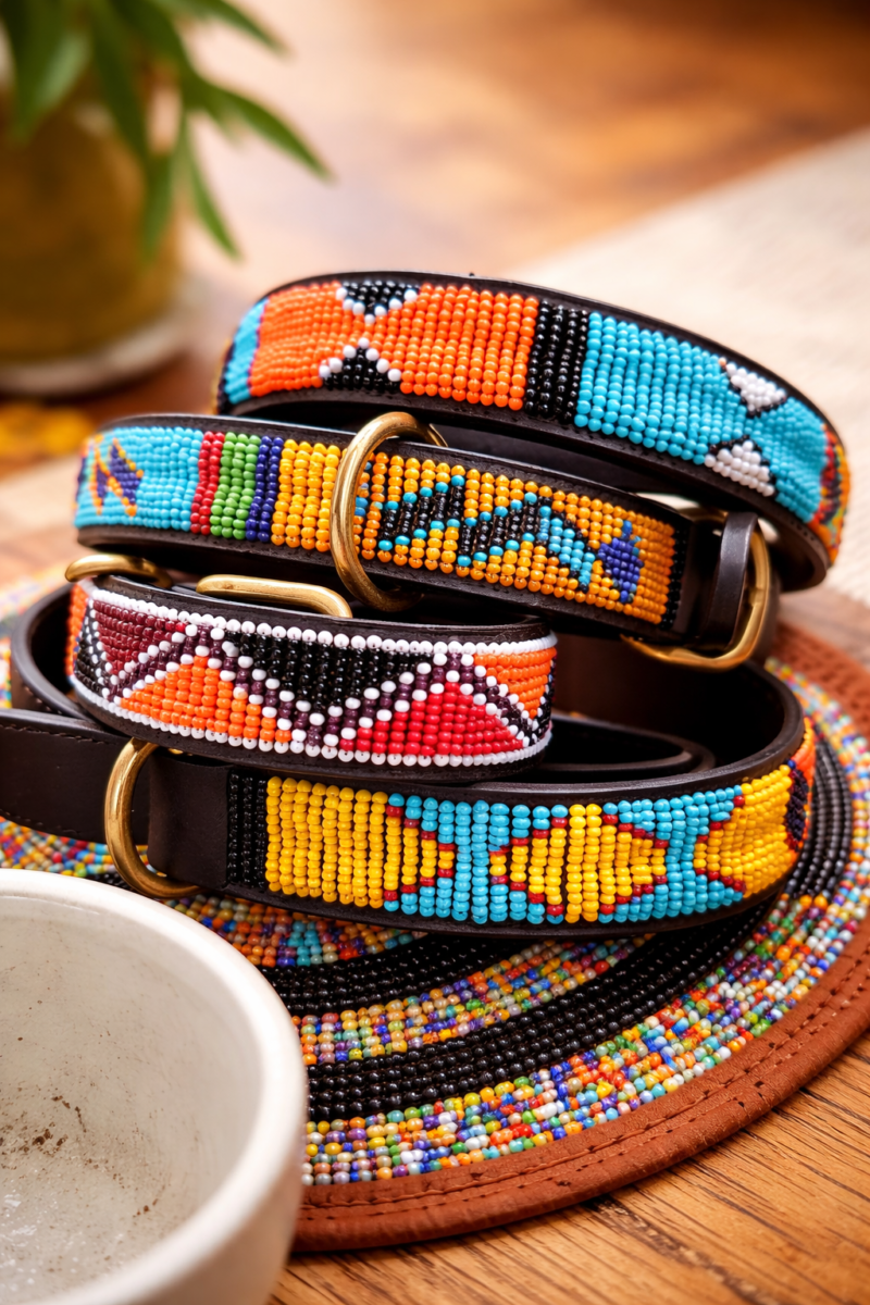 Discounted Handmade Maasai Beaded Dog Collar