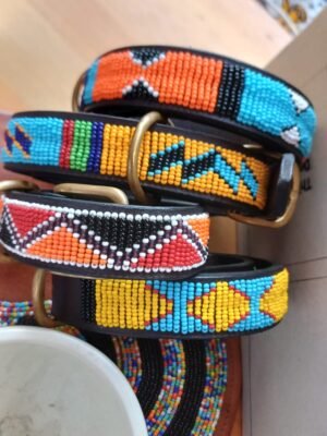 Discounted Handmade Maasai Beaded Dog Collar Discounted Handmade Maasai Beaded Dog Collar