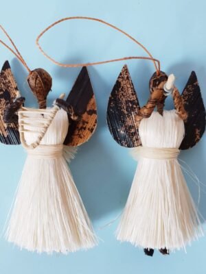 Angel Christmas Decor Dangles - Handmade African Holiday Ornaments Angel Christmas Decor Dangles - Handmade African Holiday Ornaments