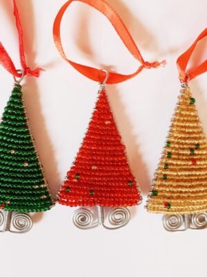 Beaded Christmas trees Beaded Christmas trees