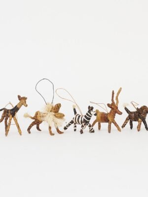 Unique Christmas Animal Dangles - Handmade African Holiday Ornaments Unique Christmas Animal Dangles - Handmade African Holiday Ornaments
