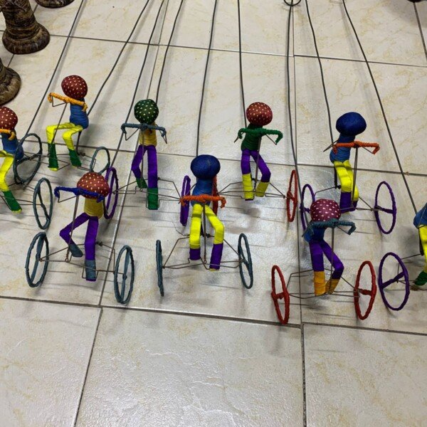 Handcrafted Galimoto Wire Toy - Traditional African Push Toy for Kids