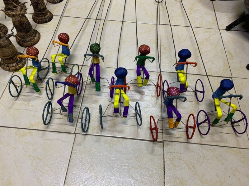 Galimoto wire push toys