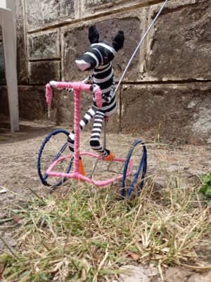 Zebra Galimoto Wire Push Toy Zebra Galimoto Wire Push Toy