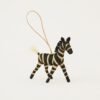 Reed Zebra Christmas Ornament