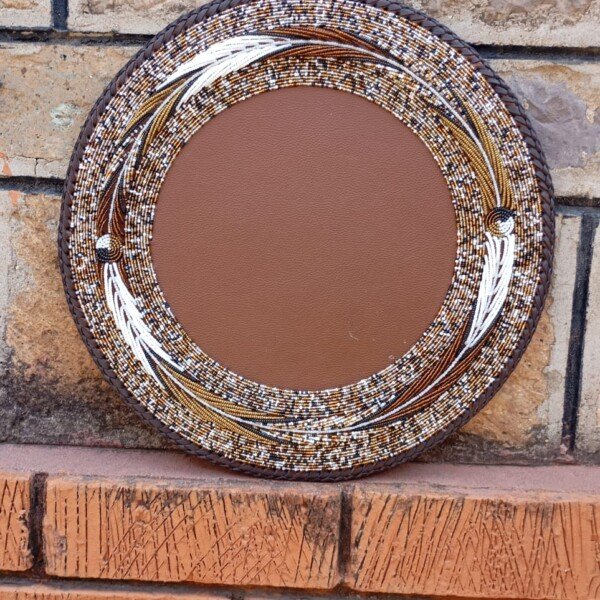 Sahara Ember Swirl Maasai Beaded Placemat