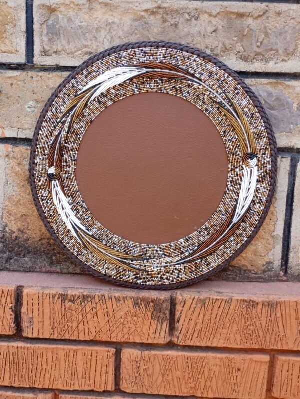 Sahara Ember Swirl Maasai Beaded Placemat Sahara Ember Swirl Maasai Beaded Placemat