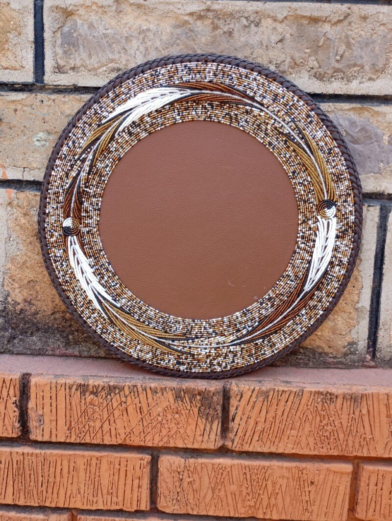 Sahara Ember Swirl Maasai Beaded Placemat