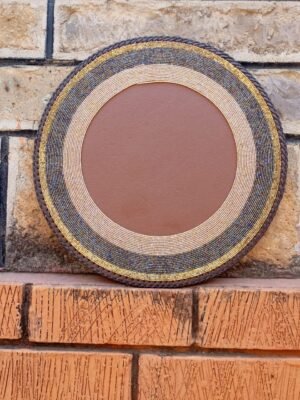 Desert Splendor Gold wave Maasai Beaded Placemat Desert Splendor Gold wave Maasai Beaded Placemat