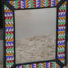 Carnival Prism Beaded Square Mirror – 25 Inch