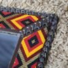 Amber Flame Beaded Square Mirror - 25 Inch