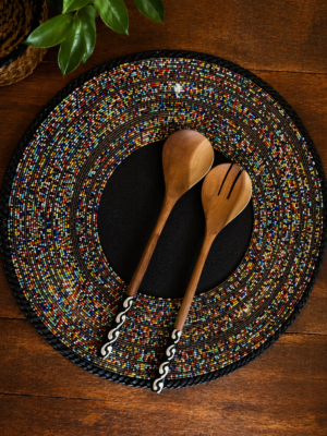 ChatGPT Image Apr 16, 2026, 04_08_00 AM Gold & Confetti Half Beaded Mat