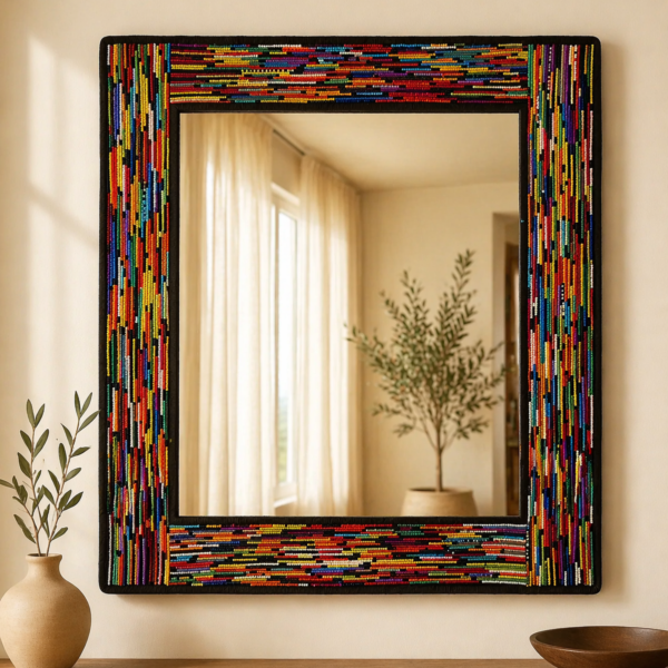Giant Multi-coloured Square Mirror